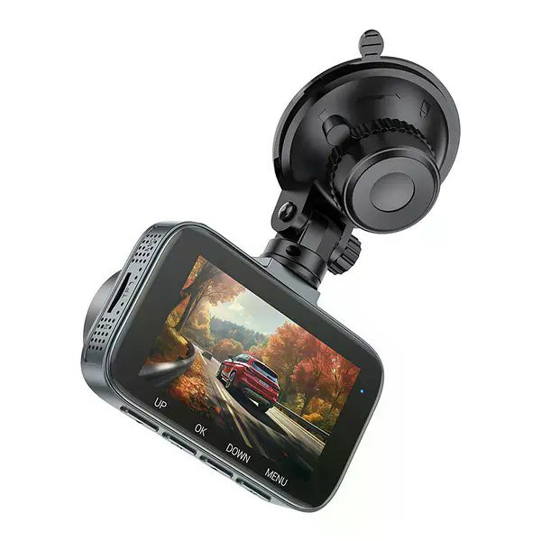 6942007619738-2 Hoco DV5 Driving recorder with 3-inch display iron gray