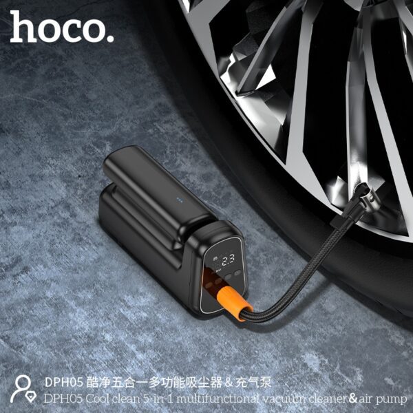 Hoco DPH05 Cool clean 5-in-1 multifunctional vacuum cleaner＆air pump black