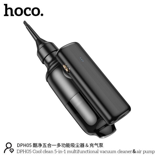 Hoco DPH05 Cool clean 5-in-1 multifunctional vacuum cleaner＆air pump black