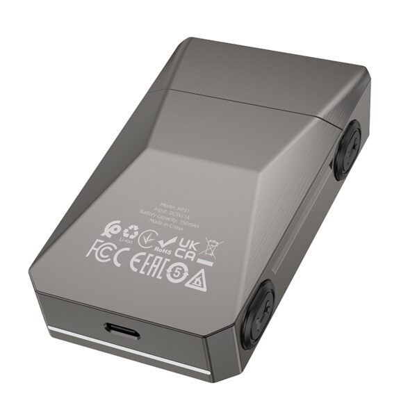 Hoco HP31 zinc alloy double-razor shaver metal gray