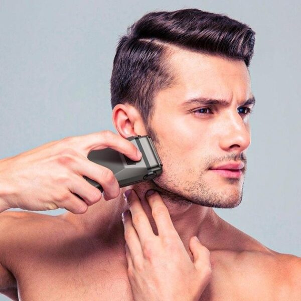 Hoco HP31 zinc alloy double-razor shaver metal gray