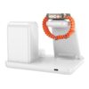 Hoco CQ9 Crown 3-in-1 night light wireless fast charger with clock white