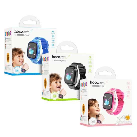 Hoco Y100 children watch with call function black