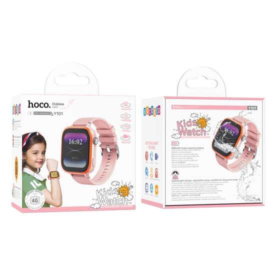 Hoco Y101 4G children smart watch pink
