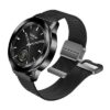 Hoco WH07 May series two-section double magnetic buckle milanese strap(20mm) silver
