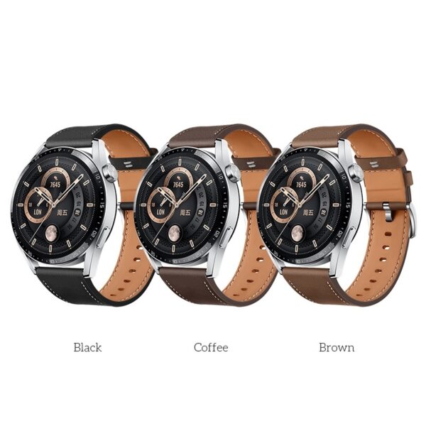 Hoco WH10 Original series GT leather strap(20mm) brown