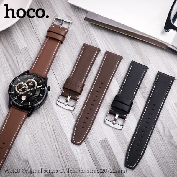 Hoco WH10 Original series GT leather strap(22mm) brown