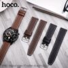 6942007627061-3 Hoco WH10 Original series GT leather strap(20mm) coffee
