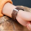 6942007627061-4 Hoco WH10 Original series GT leather strap(20mm) coffee