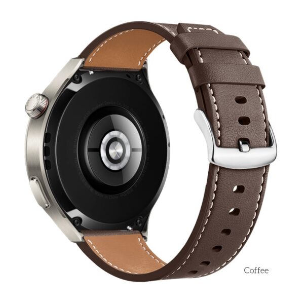 6942007627061 Hoco WH10 Original series GT leather strap(20mm) coffee