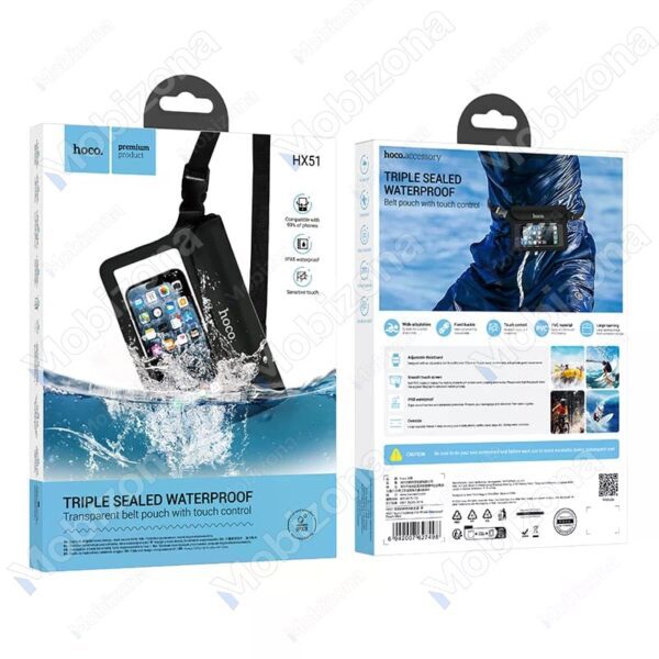 Hoco HX51 Tribute mobile phone waterproof bag black