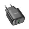 Hoco C140A Smart single port QC3.0 charger set(Micro)(EU) black