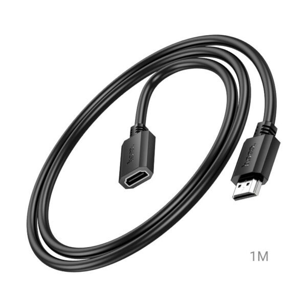 Hoco US13 HDTV male to HDTV female HD extension data cable(L=1M) black