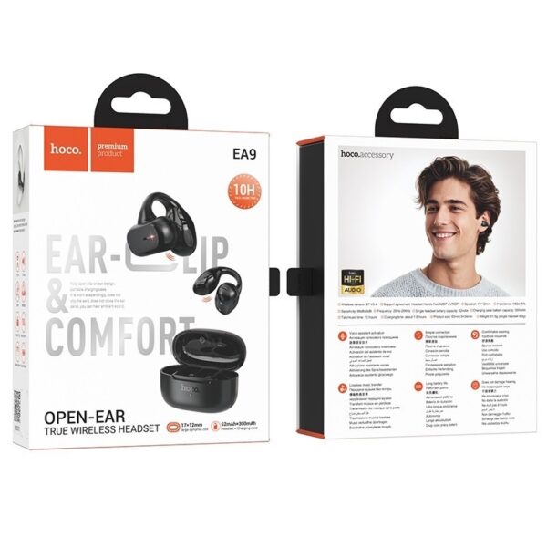 Hoco EA9 Clear sound clip-on true wireless BT headset black