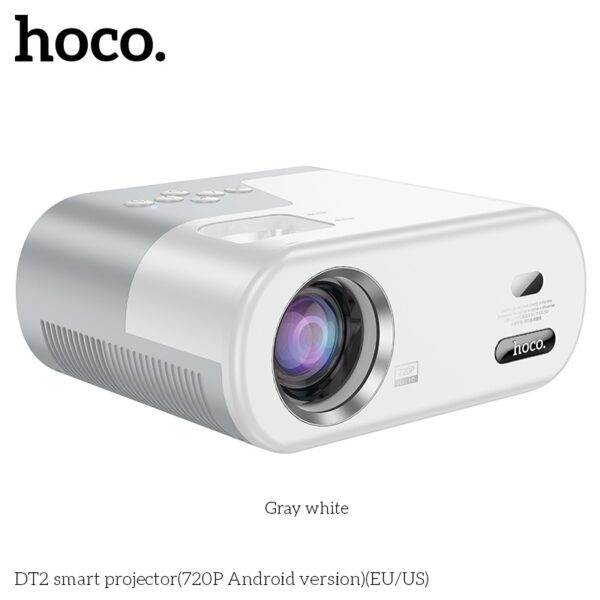 Hoco DT2 smart projector(720P Android version)(EU) gray white