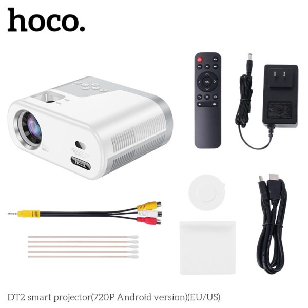 Hoco DT2 smart projector(720P Android version)(EU) gray white