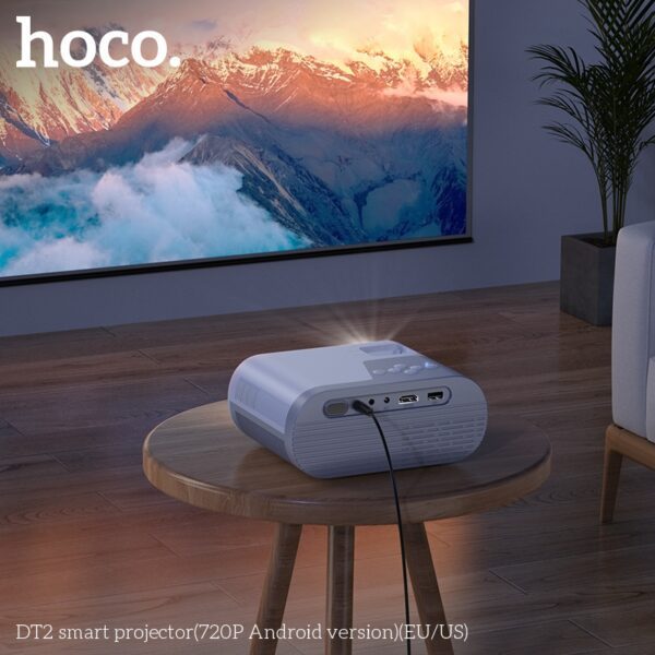 Hoco DT2 smart projector(720P Android version)(EU) gray white