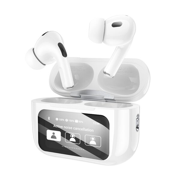 Hoco EW72 Soar true wireless ANC Noise Reduction touch screen BT headset white