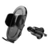 Hoco H53 Brusco ultra-thin push-type car holder(air outlet) black