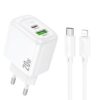 Hoco CS54A Surplus PD20W+QC3.0 charger(EU) white