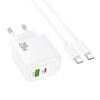 Hoco CS54A Surplus PD20W+QC3.0 charger(EU) white