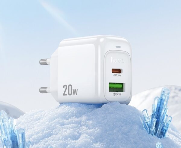 Hoco CS54A Surplus PD20W+QC3.0 charger(EU) white