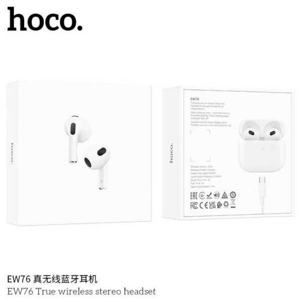 6942007631785-4 Hoco EW76 True wireless stereo headset white