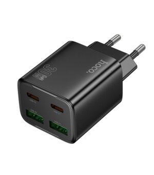 Hoco N56 Fundador four-port PD30W(2C2A) charger(EU) black