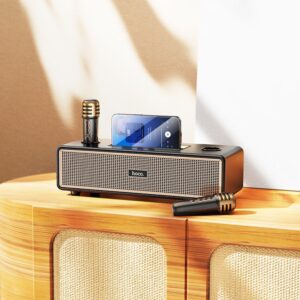 Hoco BS63 Graceful wireless dual-mic BT speaker black