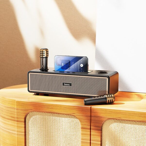 Hoco BS63 Graceful wireless dual-mic BT speaker black