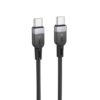 Hoco X109 Energy 60W silicone charging data cable C to C(L=1M) black