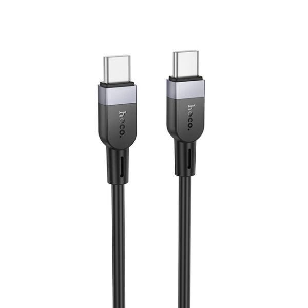 Hoco X109 Energy 60W silicone charging data cable C to C(L=1M) black
