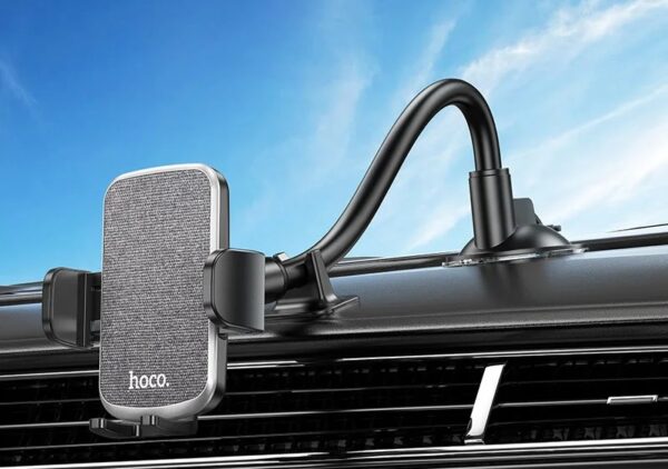 6942007636667-2 Hoco DCA50 Light car holder for windshield black