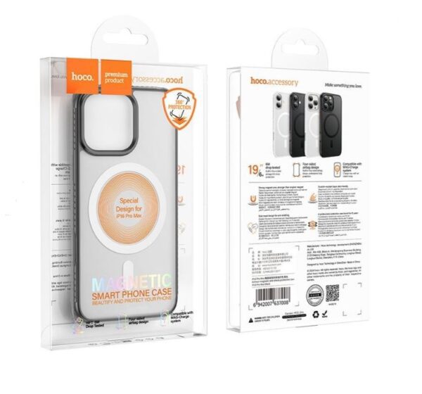 Hoco Armour magnetic anti-shock protective case iP16 black