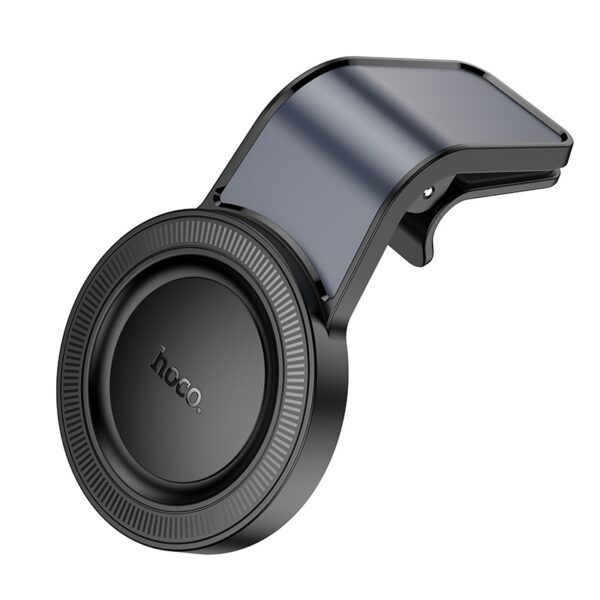 Hoco H59 Show ring magnetic car holder(L air outlet) black metal gray