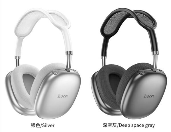 Hoco W55 Plus Happiness ANC noise reduction BT headphones silver