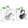 Hoco W55 Plus Happiness ANC noise reduction BT headphones silver