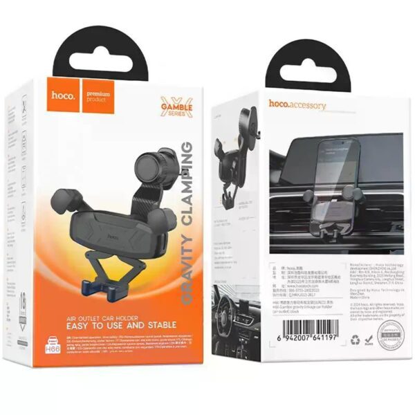 Hoco H66 Gamble gravity linkage car holder(air outlet) black