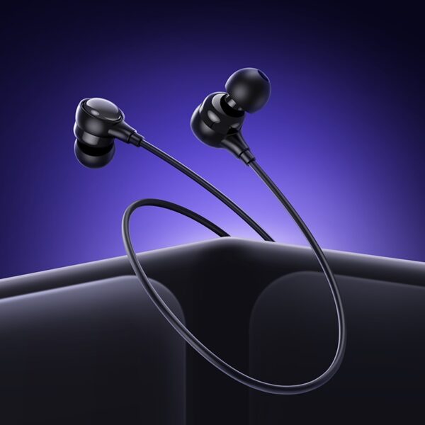 6942007644983-2 Hoco M116 Benevolent universal digital earphones with microphone Type-C white