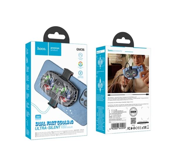 Hoco GM36 Mustango mobile phone dual cooler black