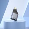 Hoco UA35 Type-C to RJ45 adapter metal grey