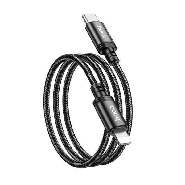 Hoco X89 Wind PD charging data cable iP(L=2M)(packaged) black