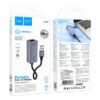 Hoco UA37 USB ethernet adapter(1000 Mbps) metal gray