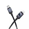 Hoco X118 Generous PD27W charging data cable with display iP black