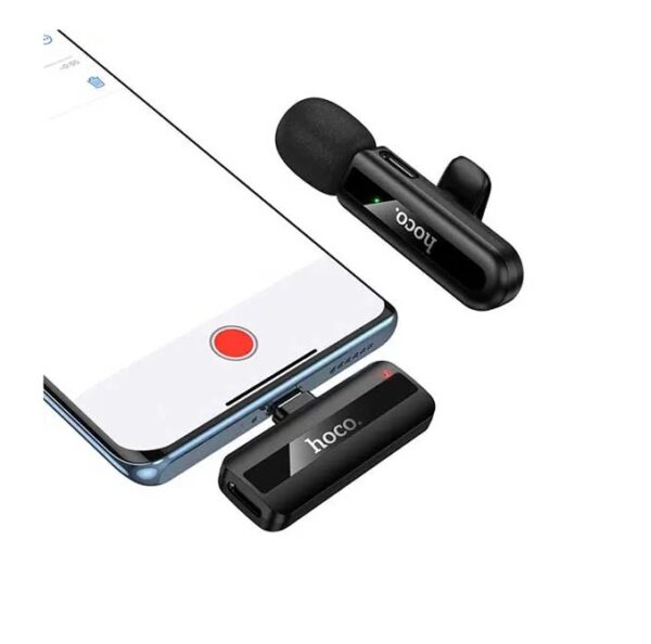 Hoco L20 Fair wireless microphone iP black