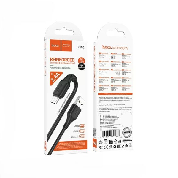Hoco X120 Beneficio charging data cable Micro(packaged) black