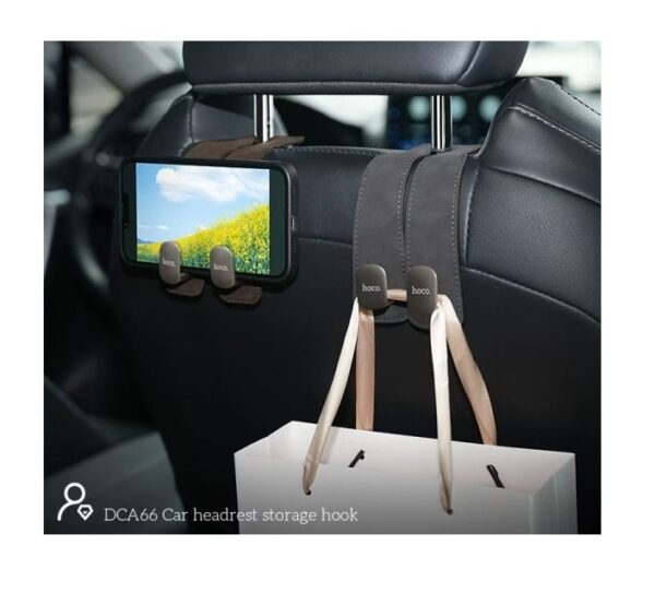 Hoco DCA66 Car headrest storage hook black