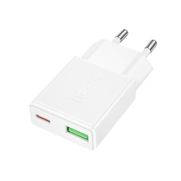 Hoco N73 Speed PD20W+QC3.0 ultra-thin charger(EU) white