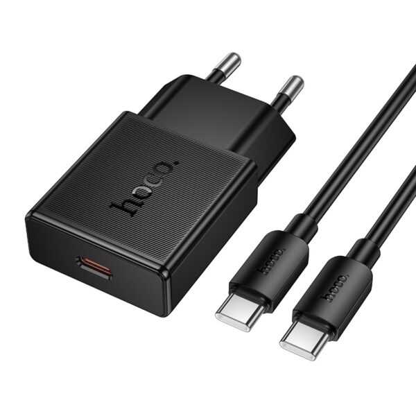 6942007661218-2 Hoco N74 Speed single-port PD25W ultra-thin charger(EU) black