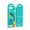 Hoco X122 Benefit silicone charging data cable Type-C(packaged) black